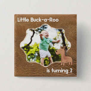 Little Buckaroo Second Birthday Bild Knapp