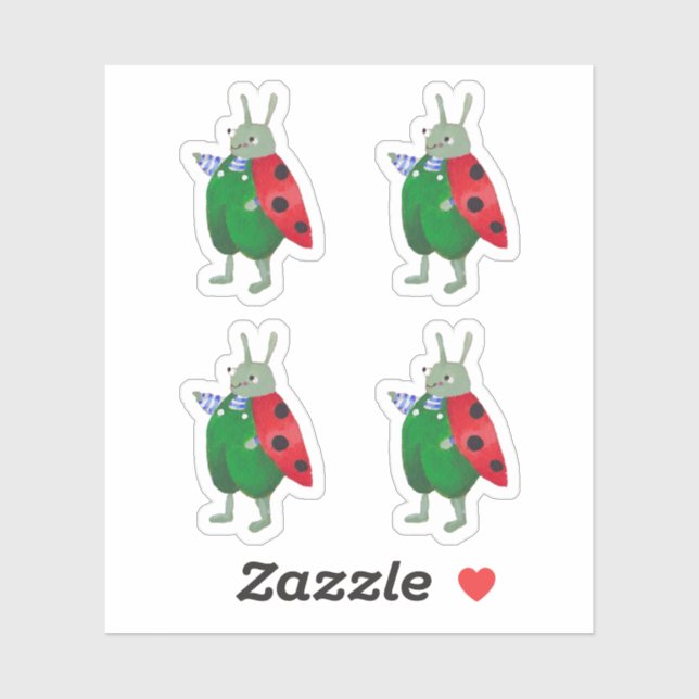 "Little Buddy Beetle Sticker" Klistermärken (Ark)