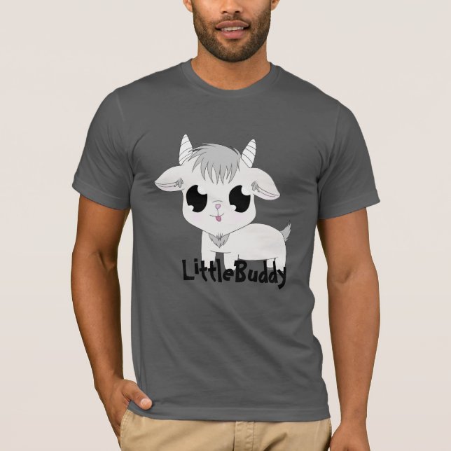 Little Buddy Tshirt - Charcol T Shirt (Framsida)