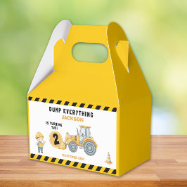 "Little Builder– Construction Truck 2nd Birthday Presentaskar