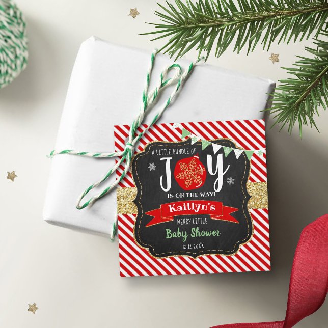 "Little Bundle of Joy", babystövel Gåvor Etiketter (Skapare uppladdad)