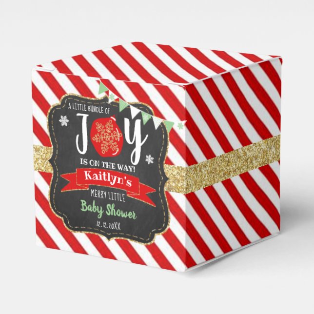 "Little Bundle of Joy", babystövel Presentaskar (Framsidan Sidan)