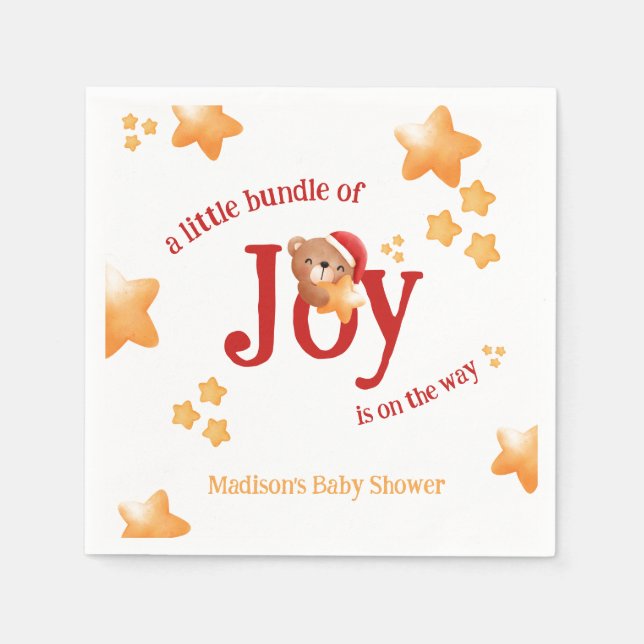 Little Bundle of Joy Bear  Pappersservett (Framsidan)