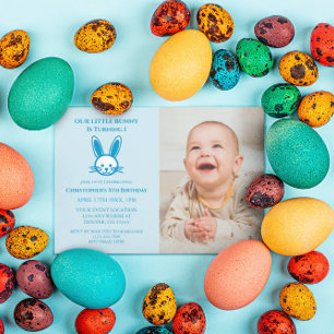 Little Bunny 1st Birthday Inbjudningar