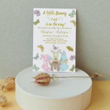 Little Bunny Butterfly One Baby Shower