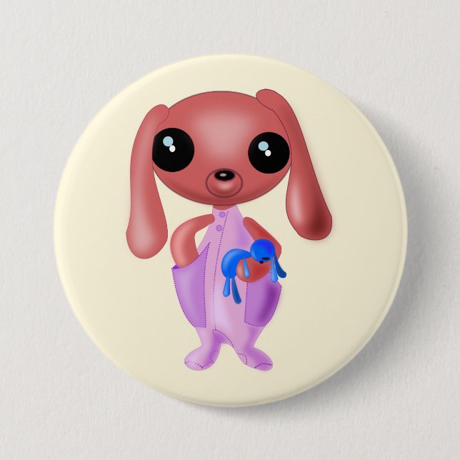 Little Bunny Button - Din Färg Knapp (Framsida)