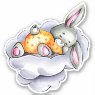 Little Bunny Cute Animal Sticker Klistermärken