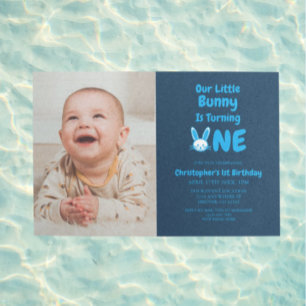 Little Bunny First Birthday Inbjudningar
