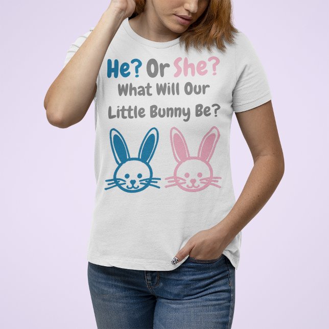 Little Bunny Gender Reveal T Shirt (Skapare uppladdad)