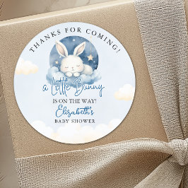 Little Bunny is on the way Baby Shower  Runt Klistermärke