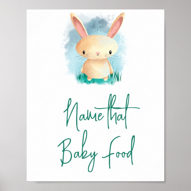 Little Bunny - Namn den Baby maten Poster (Framsidan)