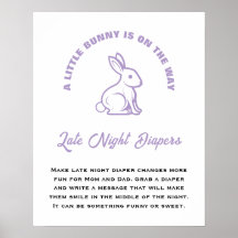 Little Bunny Påsk Baby Shower Late Night Diables