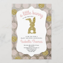 Little Bunny Påsk Theme Baby Shower for Girl