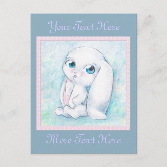 Little Bunny Postcard Vykort (Framsida)