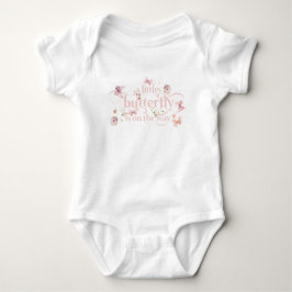 Little Buterfly  Rosa Blommigt Girl Baby Shower T Shirt