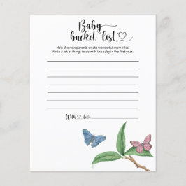 Little Butterflies - Baby bucket list