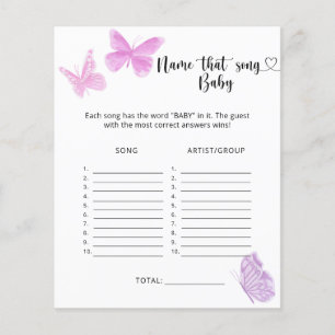 Little Butterflies - Namn den Baby Sång