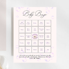 Little Butterfly Baby Bingo Baby Shower Game