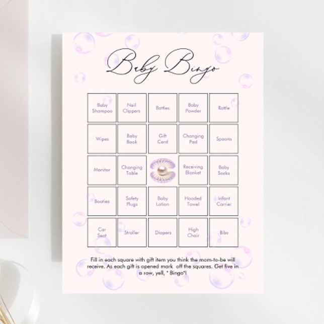Little Butterfly Baby Bingo Baby Shower Game (Skapare uppladdad)