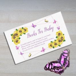 Little Butterfly Baby Shower Bokar for Baby Tilläggskort