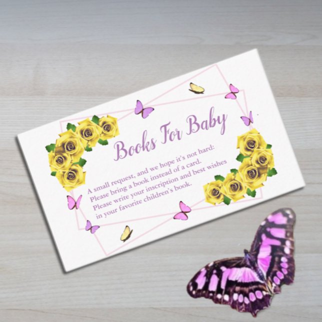 Little Butterfly Baby Shower Bokar for Baby Tilläggskort (Skapare uppladdad)