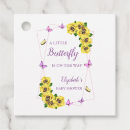 Little Butterfly Baby Shower Gåvor Etiketter