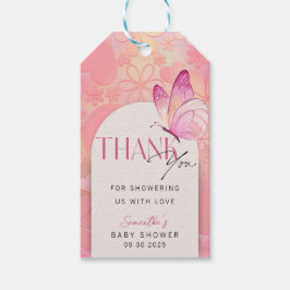 Little Butterfly på Way Baby Shower Tack Presentetikett