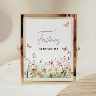 Little Butterfly WildblomBaby Shower Favors favori Poster