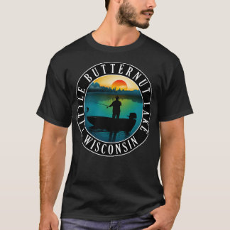 Little Butternut Sjö Wisconsin Fishing T Shirt