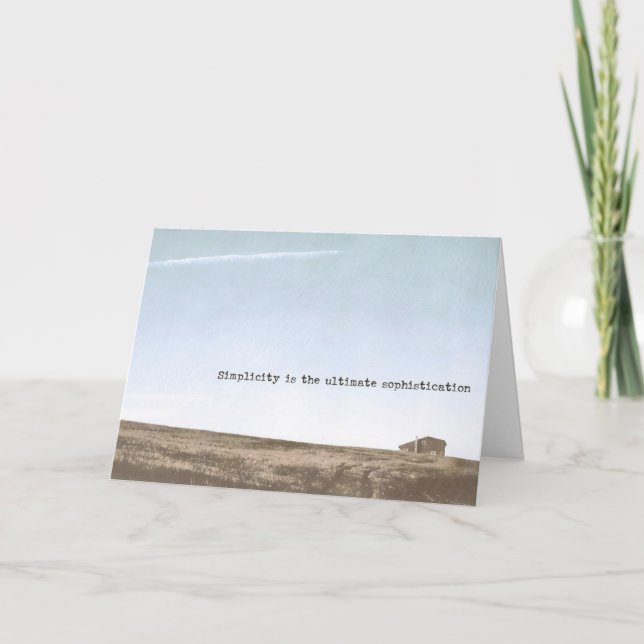 LITTLE CABIN-gratulationskort Tack Kort (Framsida)