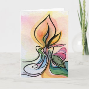 Little Candle Notecard Kort