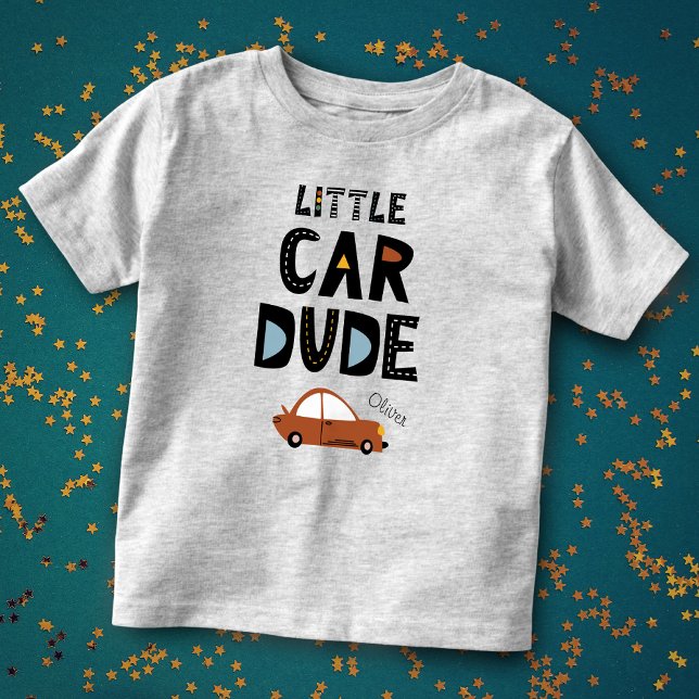 Little Car Boy First Namn T Shirt (Skapare uppladdad)