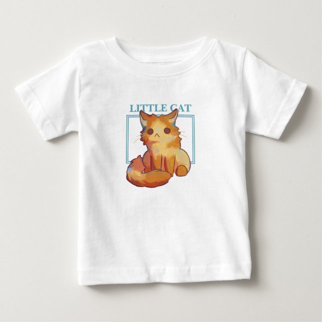 Little Cat Drawing tshirt kids T Shirt (Framsida)