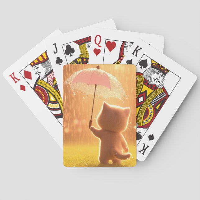 Little Cat in Rain Casinokort (Baksidan)