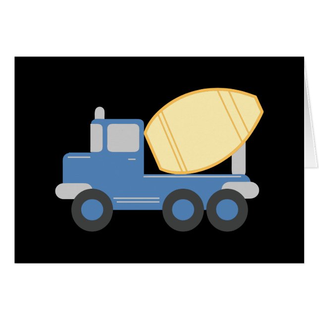 Little Cement Lastbil Hälsningskort (Framsidan Horizontal)