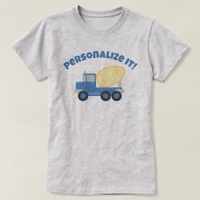 Little Cement Lastbil T Shirt (Design framsida)
