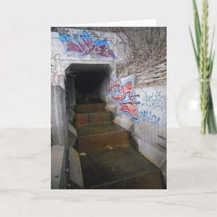 "Little Cement Waterfall" gratulationskort Kort