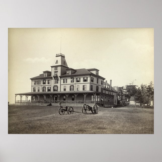Little Chebeague Island Waldo Hotel circa 1890 Poster (Framsidan)