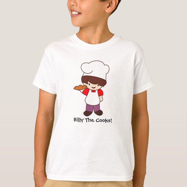 "Little Chef" Barnens Grafik T Shirt (Framsida)