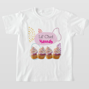Little Chef Cupkaka Baking Party Outfit T Shirt