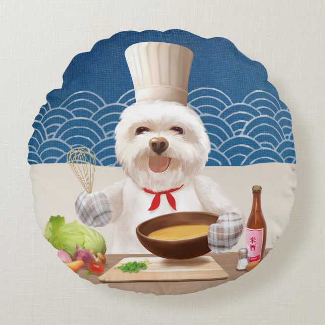Little Chef Hund Rund Kudde (Framsidan)
