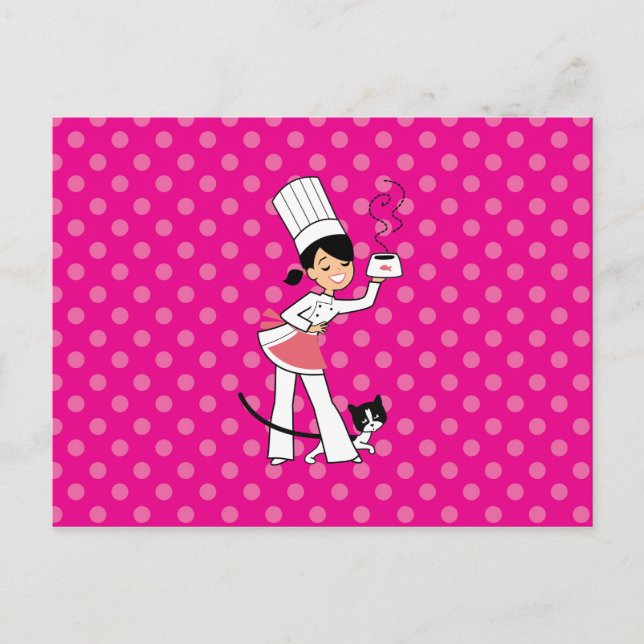 Little Chef Illustration på Vykort (Framsida)