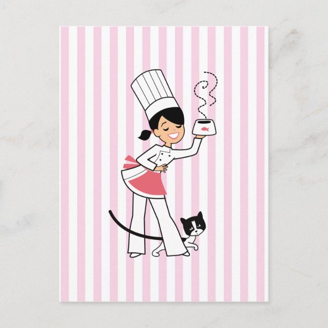 Little Chef Illustration på Vykort (Framsida)