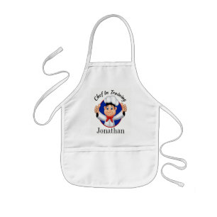 Little Chef in Training Apron Barnförkläde