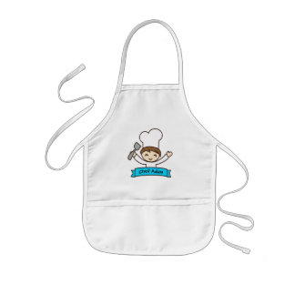 "Little Chef" Kids' Graphic Apron Barnförkläde