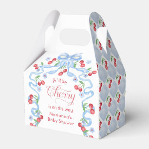 Little Cherry Blue Bow Pojke dusch Presentaskar