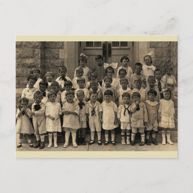 Little Cherubs of Söndag School Class Vykort (Framsida)