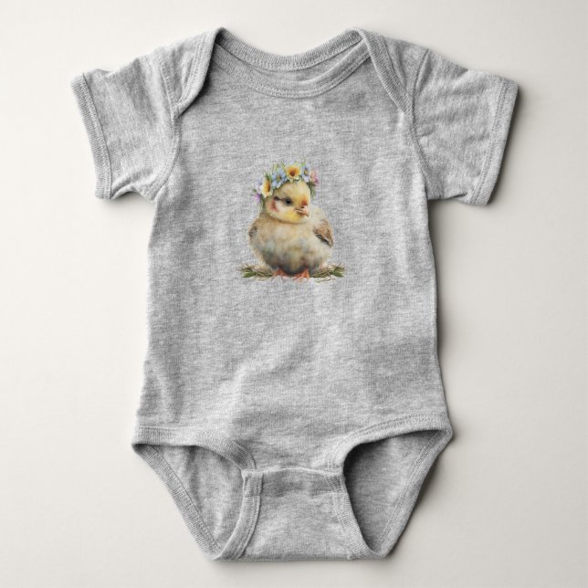 Little Chick Baby Bodykostym T Shirt (Framsida)