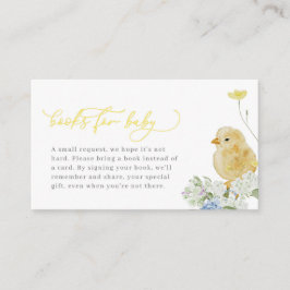 Little Chick Baby Shower Bokar för Baby Card Placeringskort