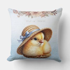 Little Chick Blue Ribbon Dekorativ kudde
